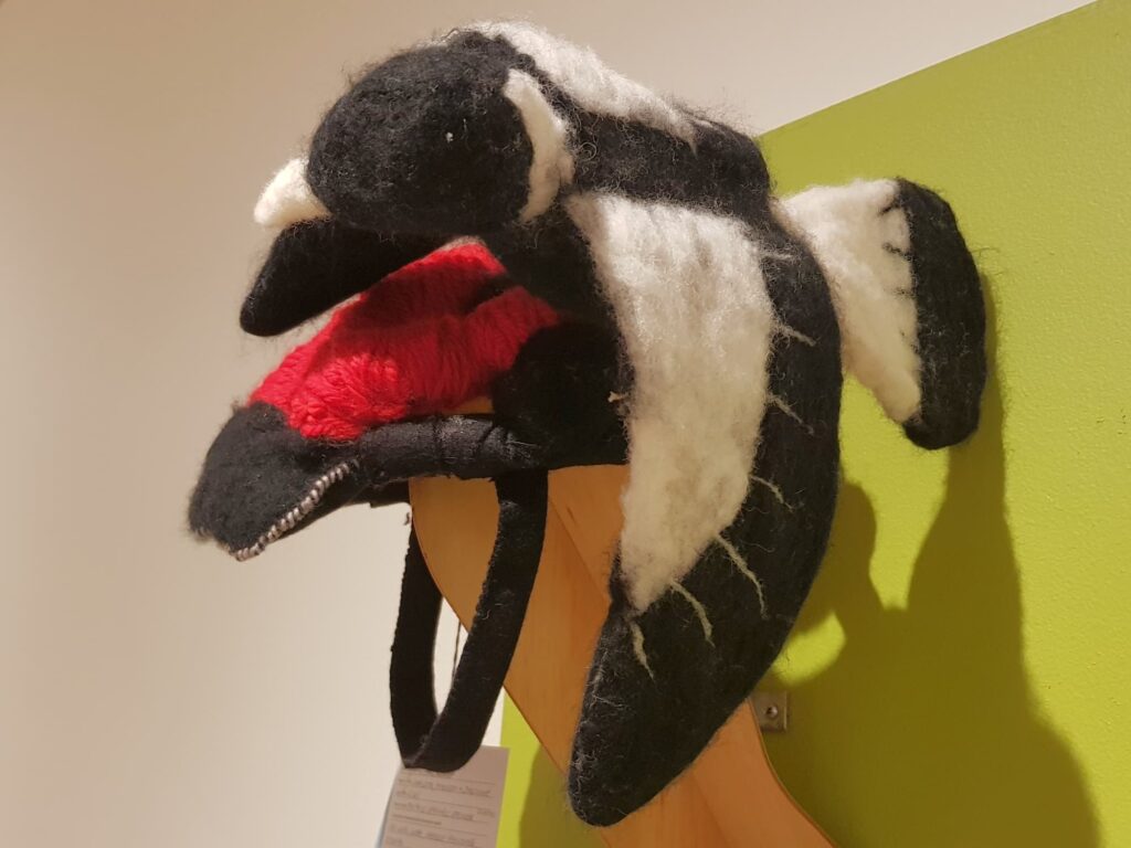One Fowl Swoop by Charlote, Madison and Jasmine (The Alice Springs Steiner School), Alice Springs Beanie Festival 2025