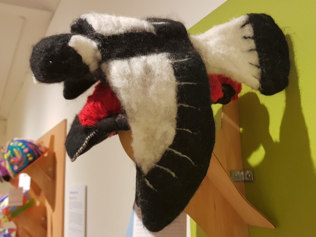 One Fowl Swoop by Charlote, Madison and Jasmine (The Alice Springs Steiner School), Alice Springs Beanie Festival 2025