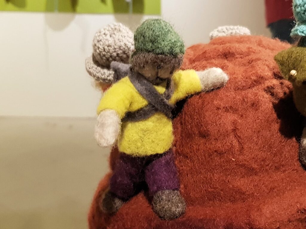 Onwards and upwards by Dina Van Der Gaag, Adelaide Hills SA, Alice Springs Beanie Festival 2025