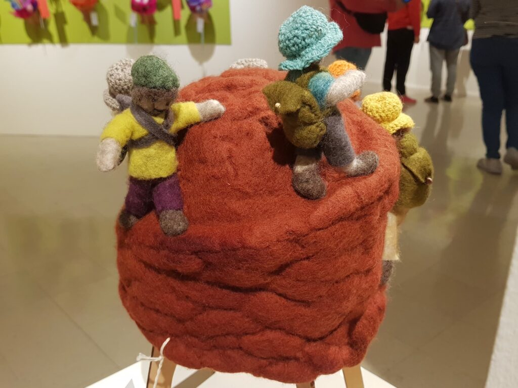 Onwards and upwards by Dina Van Der Gaag, Adelaide Hills SA, Alice Springs Beanie Festival 2025