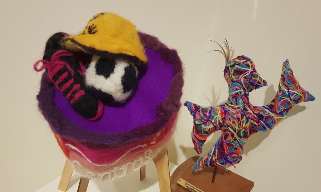 We are Central Region by Anok, Memphis and Charlotte (The Alice Springs Steiner School), Alice Springs Beanie Festival 2025
