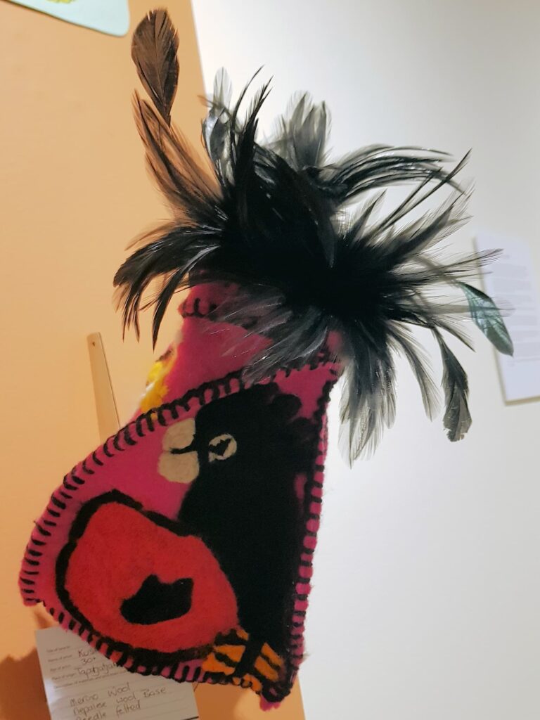 II by Kushia Young, Tapatjatjaka Art Titjikala, Alice Springs Beanie Festival 2025