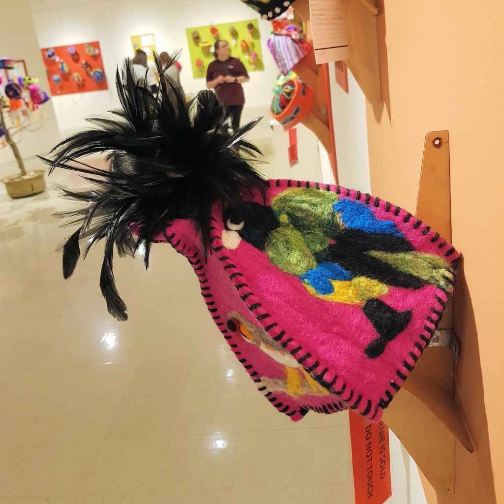II by Kushia Young, Tapatjatjaka Art Titjikala, Alice Springs Beanie Festival 2025