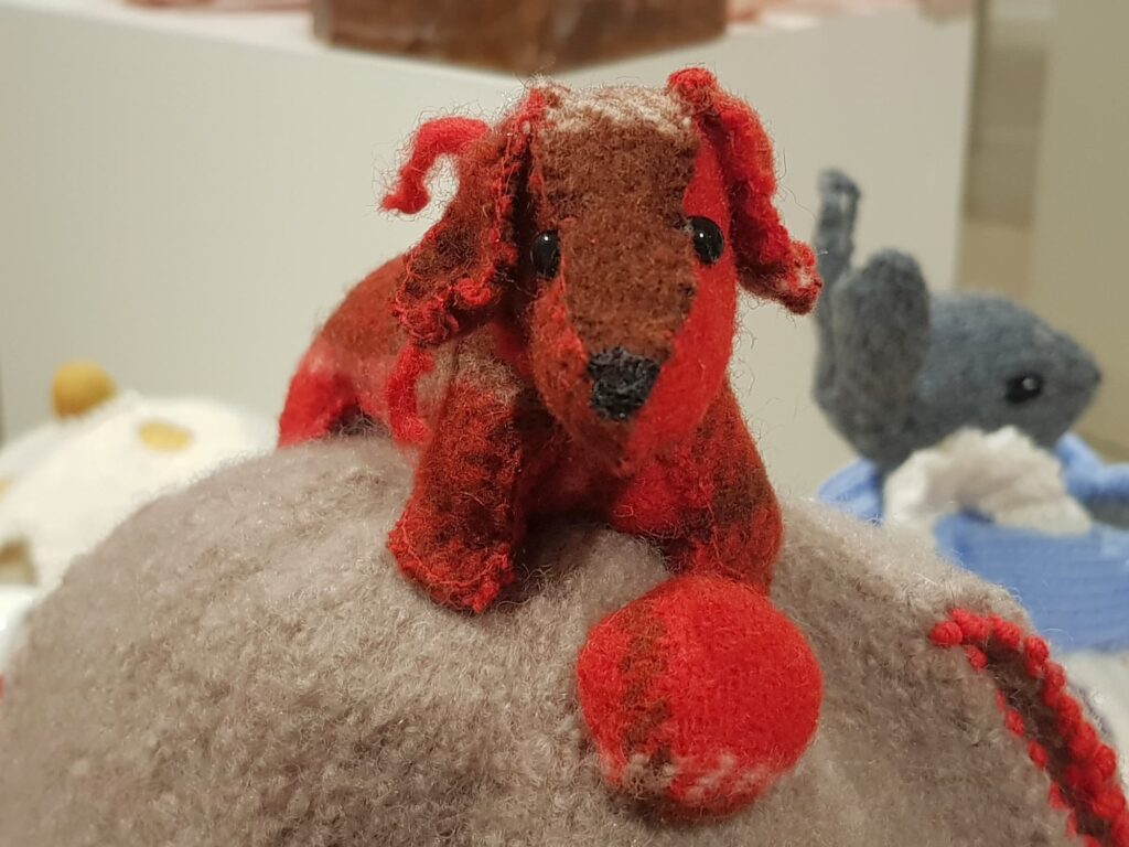 Tea Always (tea cosy) by Marilyn Hunter, Alice Springs Beanie Festival 2025