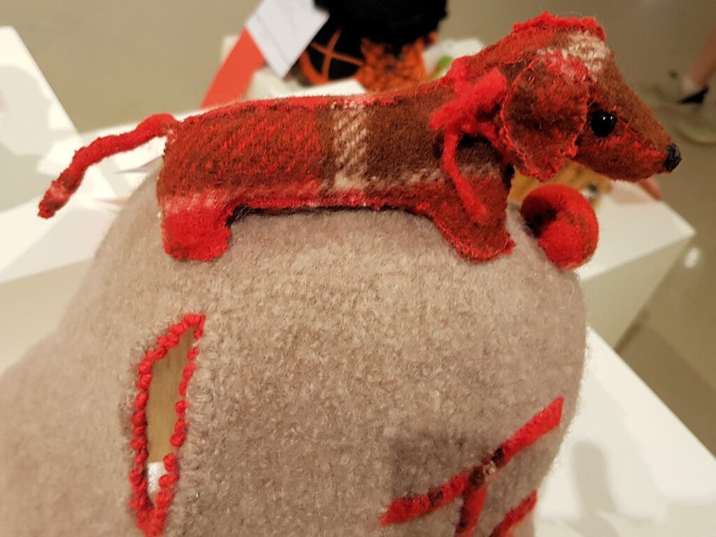 Tea Always (tea cosy) by Marilyn Hunter, Alice Springs Beanie Festival 2025