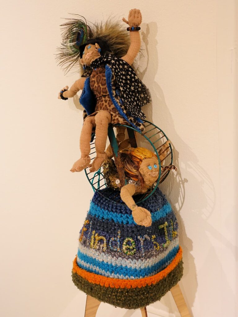 'Escape Captivity' is a self-portrait in a beanie by Esther Zoe Nunn