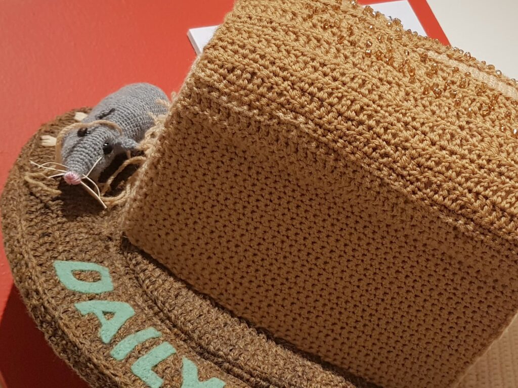 Mouse from the Daily Bread by Kristin Phillips, South Australia, Alice Springs Beanie Festival 2026
