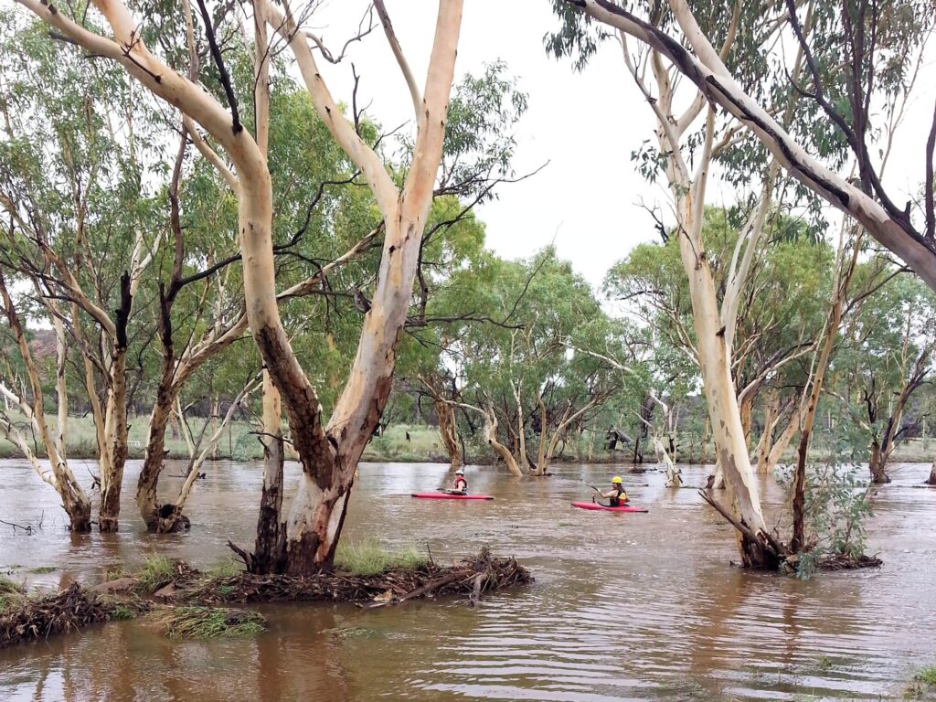 Kayaking on the Todd River (11 January 2015), Alice Springs NT