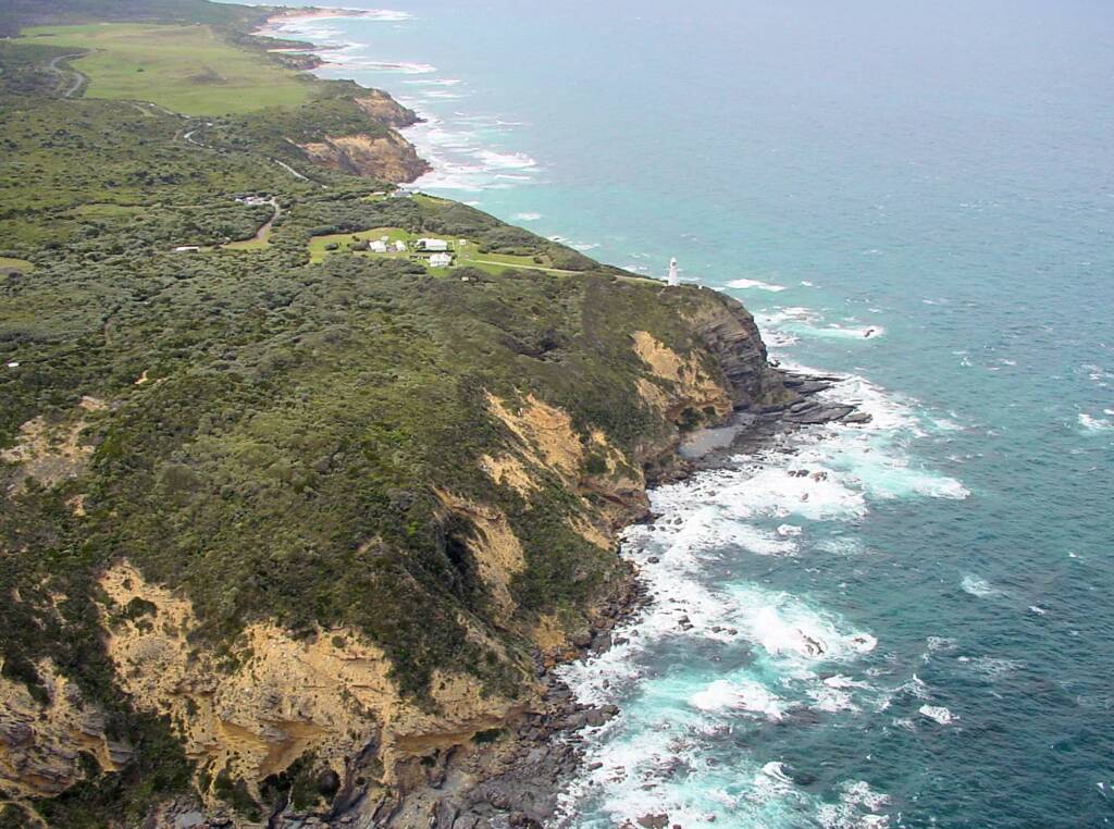 Aerial view of the Great Ocean Road, VIC
