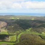Aerial view over surrounds of the Great Ocean Road, VIC