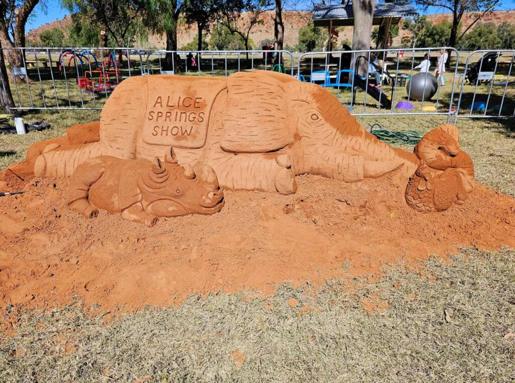 Sandology Sand Sculpting by Steve at the Alice Springs Show 2023