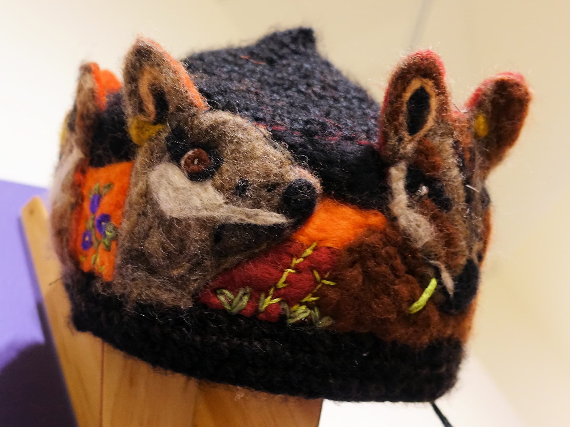 Endangered Black-footed Rock Wallaby by Siri Omberg - Alice Springs Beanie Festival 2024