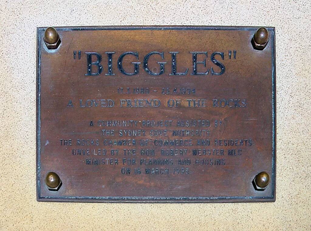 Biggles by Anne Dybka, The Rocks, Sydney NSW