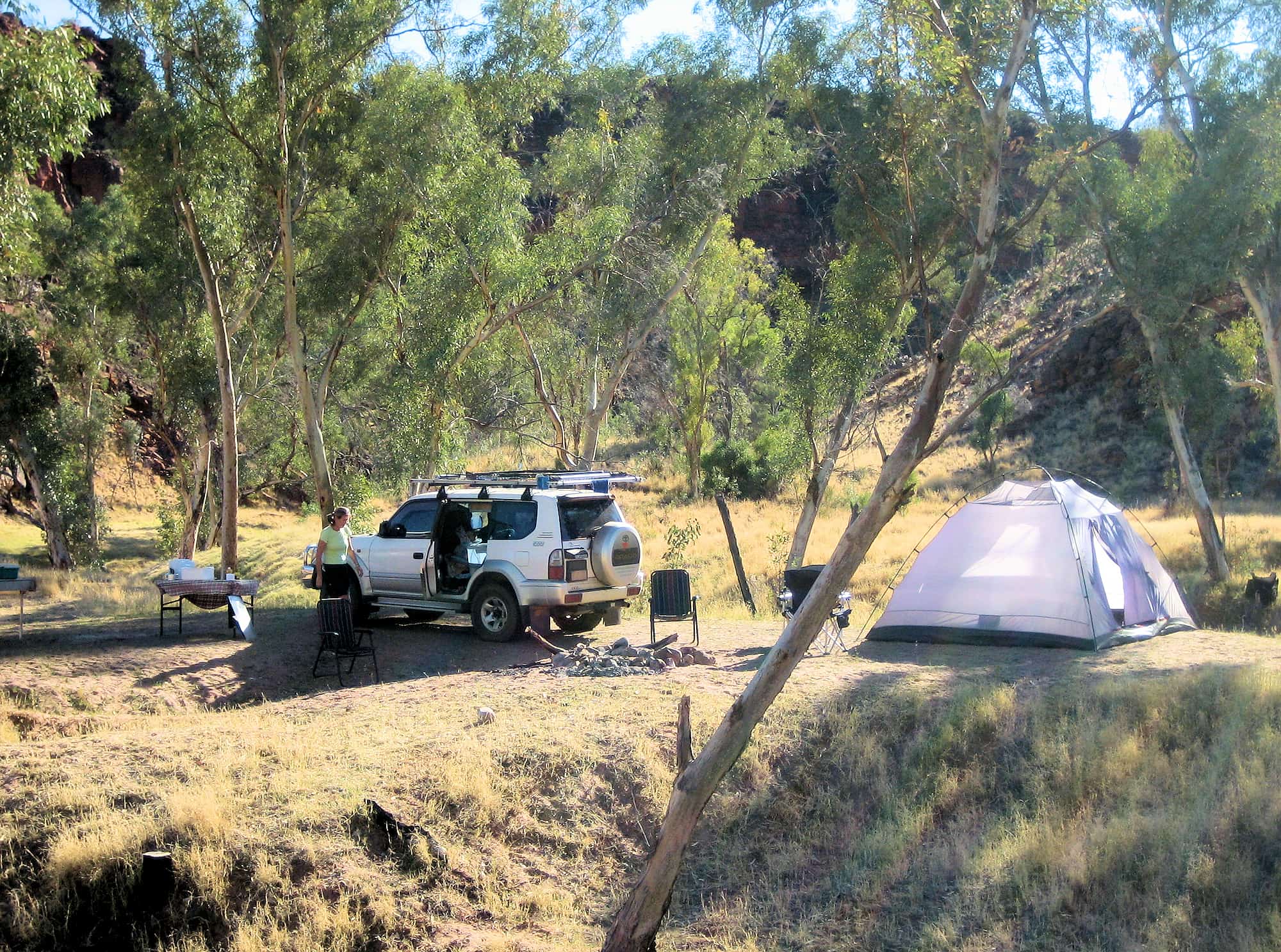 Camping at the Boggy Hole (Finke Gorge National Park)