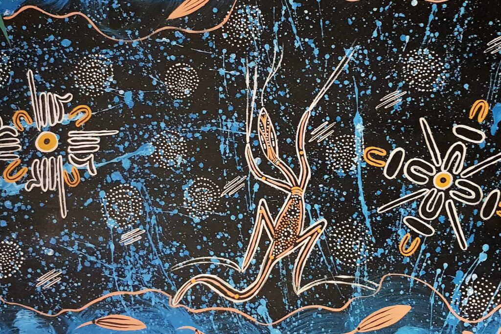 Goanna Calling For Rain, 2007 (extract) by Trephina Sultan Thanguwa