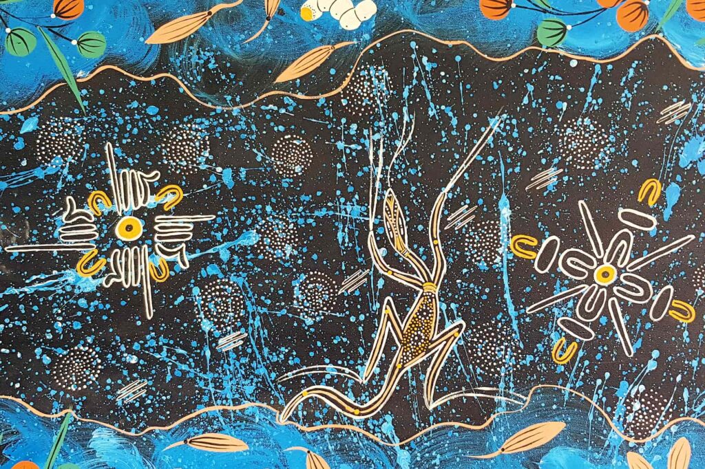 Goanna Calling For Rain, 2007 (extract) by Trephina Sultan Thanguwa