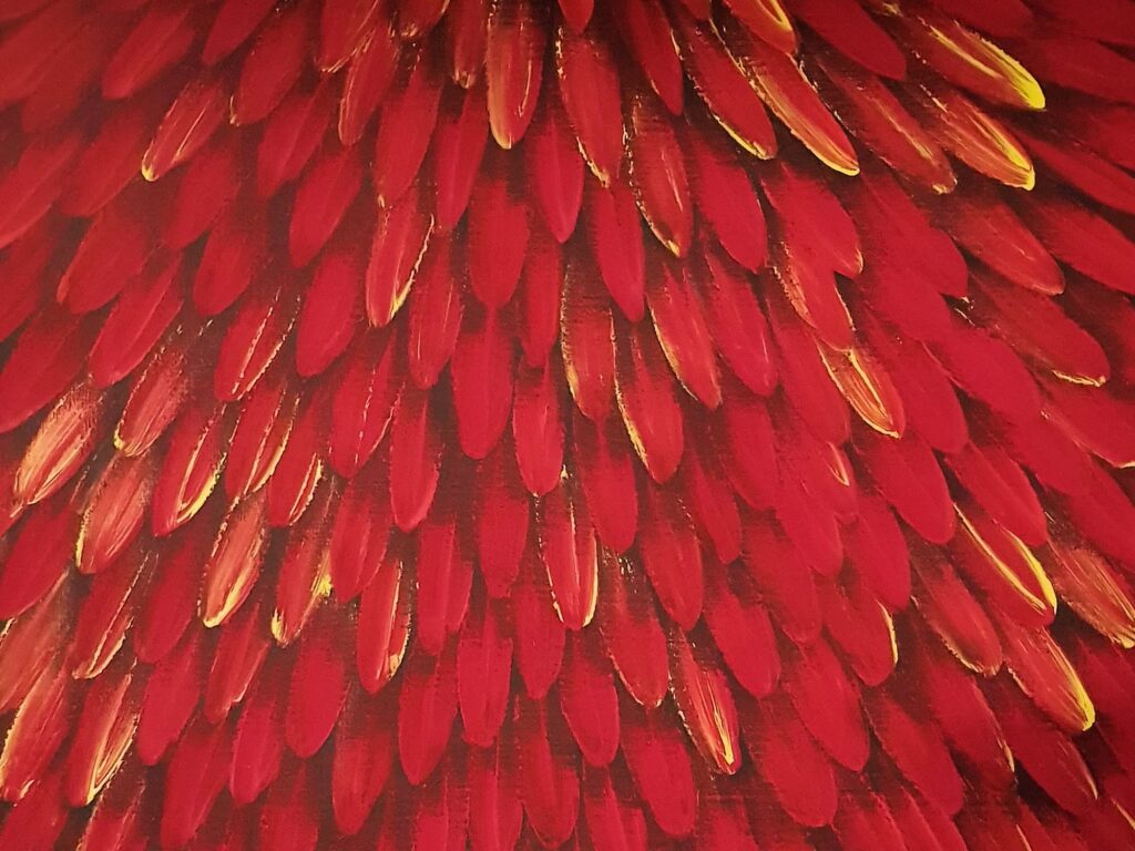 Emu Dreaming, 2008 (closeup) © Raymond Walters Japanangka