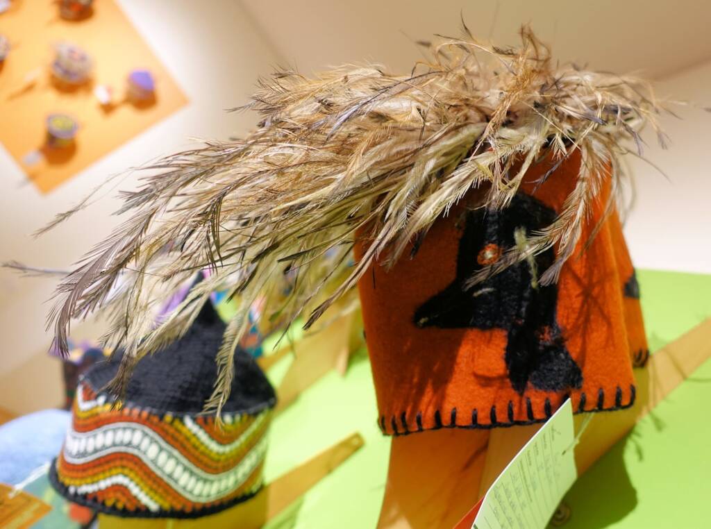 Emu Tjuta by Nita Ferguson, Titjikala NT, Alice Springs Beanie Festival 2023