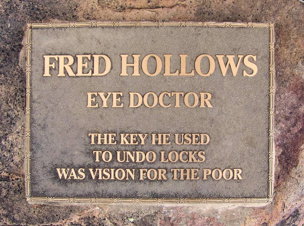 Fred Hollows Grave Site Plaque, Bourke, NSW