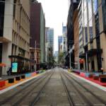 Light rail along George Street through Sydney CBD, Sydney NSW