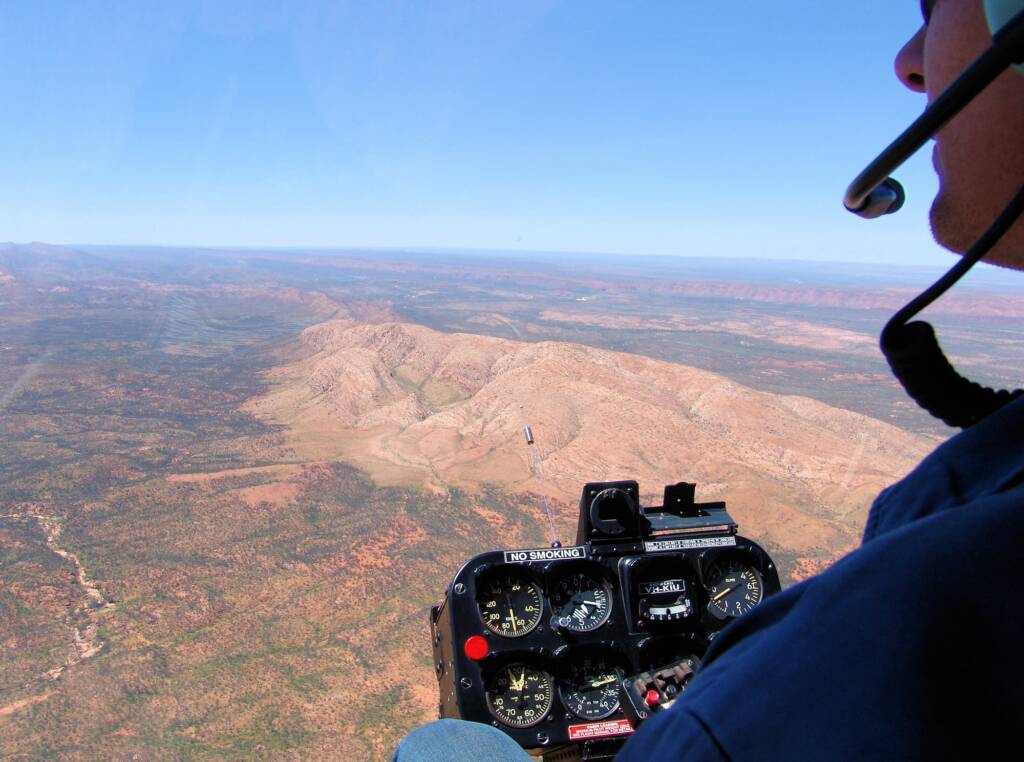 Helicopter tour, Central Australia