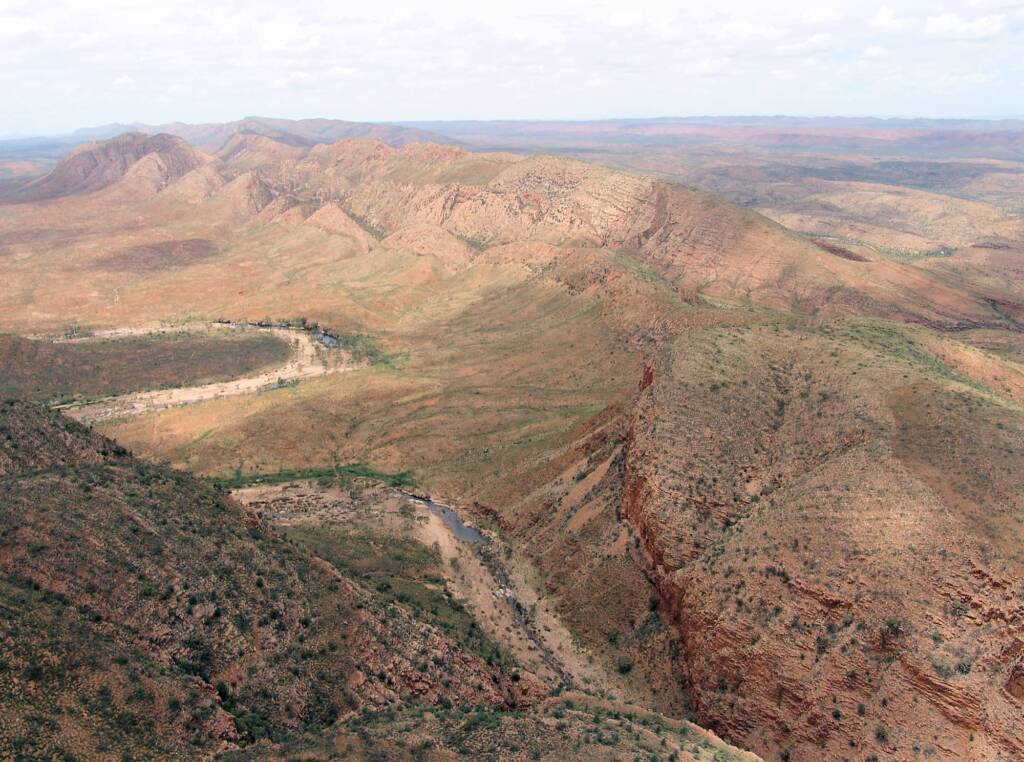 View over Ormiston Pound, West MacDonnell Ranges National Park, NT