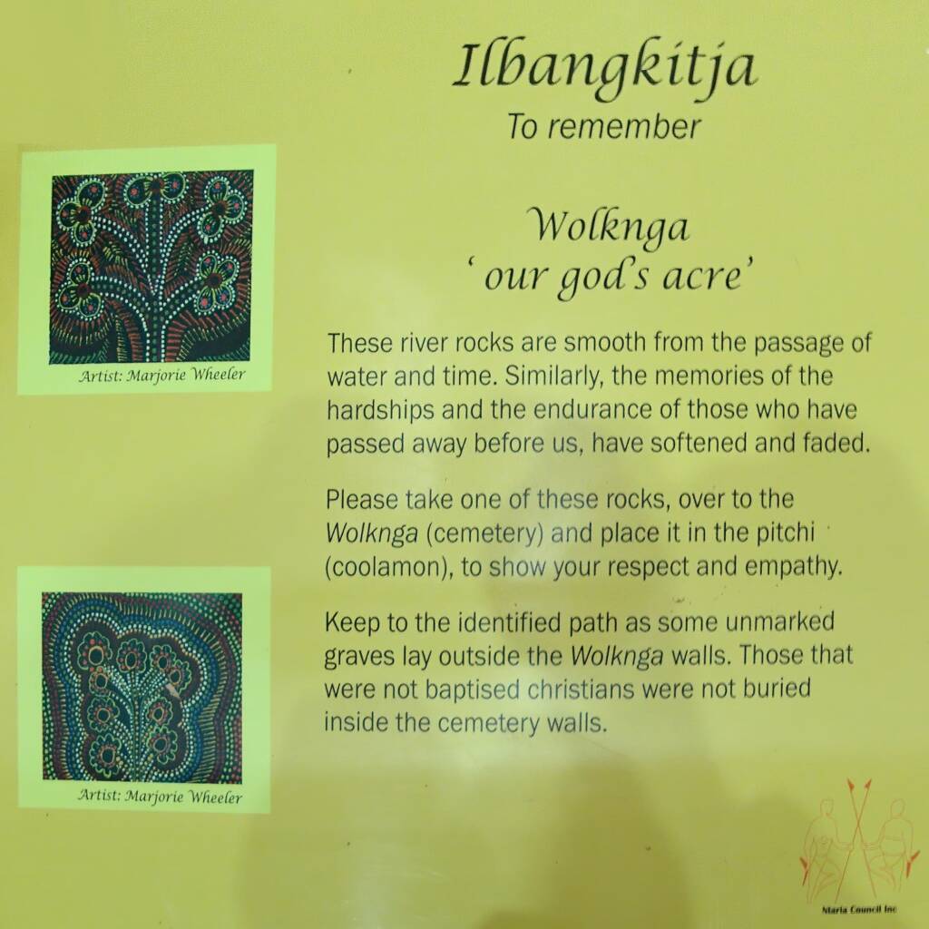 Ilbangkitja - To remember - Wolknga 'our god's acre' - Hermannsburg NT