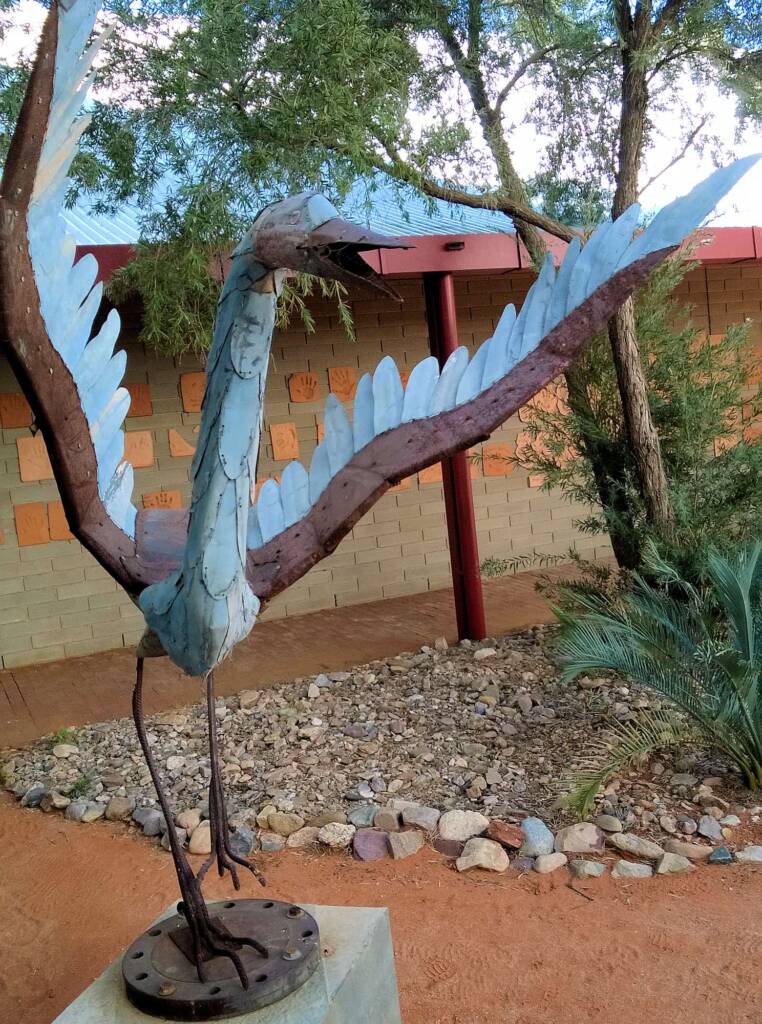 I've Seen The Moon by Dan Murphy - Corrugated Iron and scrap metal, 1995 Araluen Collection