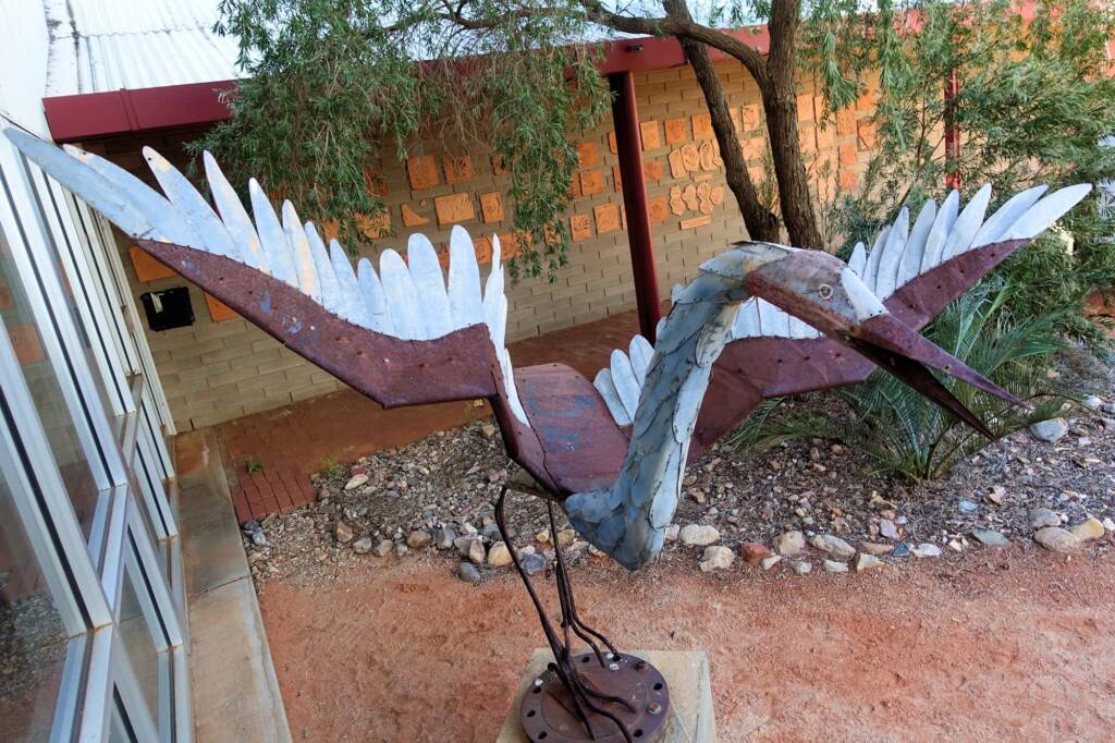 I've Seen The Moon by Dan Murphy - Corrugated Iron and scrap metal, 1995 Araluen Collection