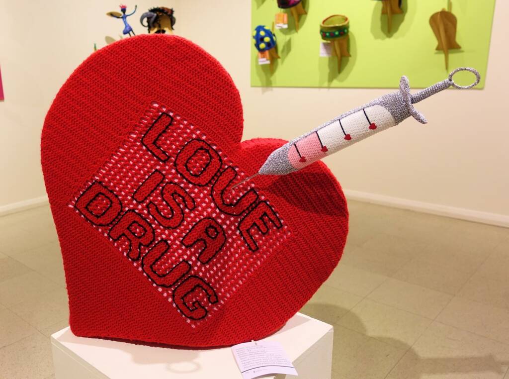 Love is a Drug by Kristin Phillips - Alice Springs Beanie Festival 2022