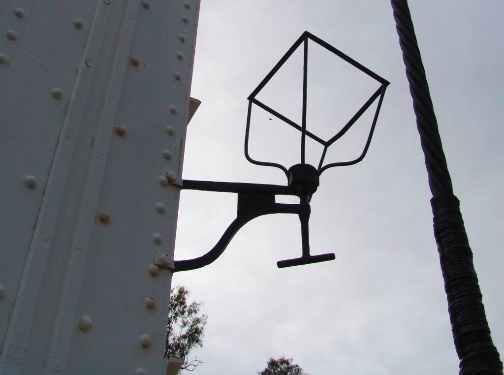 Lantern holder on the North Bourke Bridge, NSW.