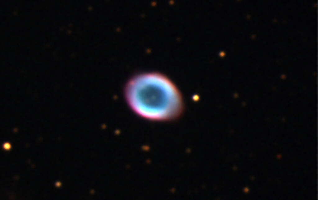 M57 Ring Nebula (2000 light years from earth) - "Baker Observatory" - Photographer © Darren Chase, Woomera