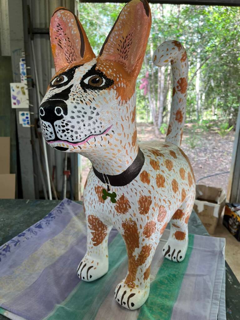 Artist & Sculptor Margaret Worthington / Clive Rouse - Rusty the Red Heeler