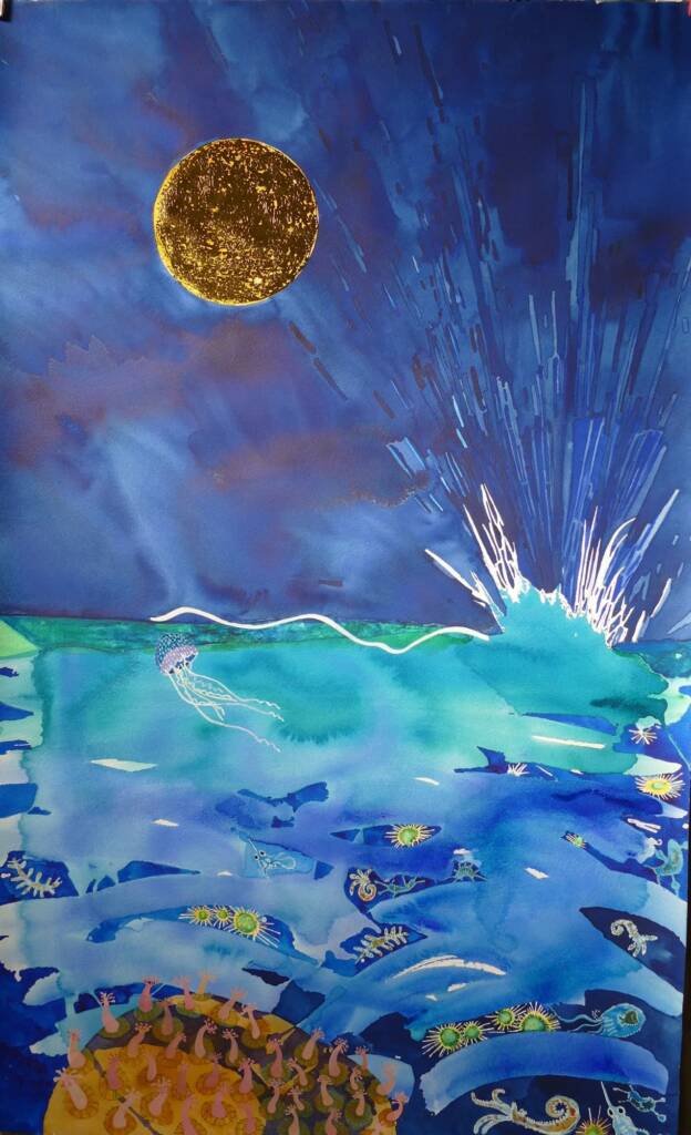 Artist Margaret Worthington - Coral Cay Night