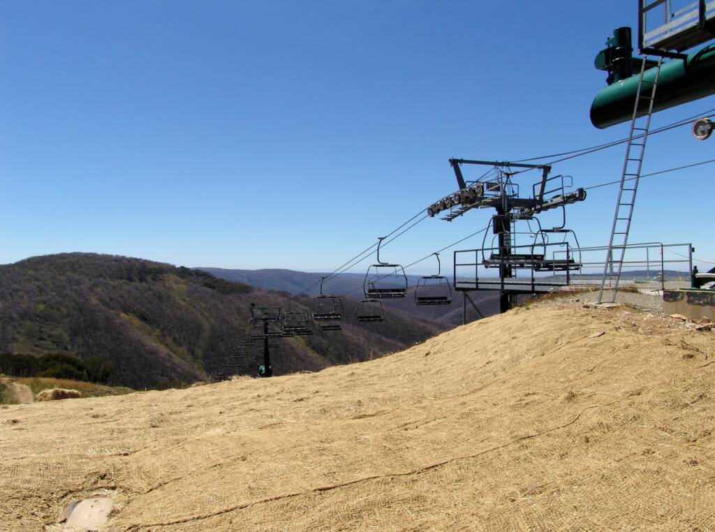 Waiting for the winter snow... Ski Lift at Mount Hotham