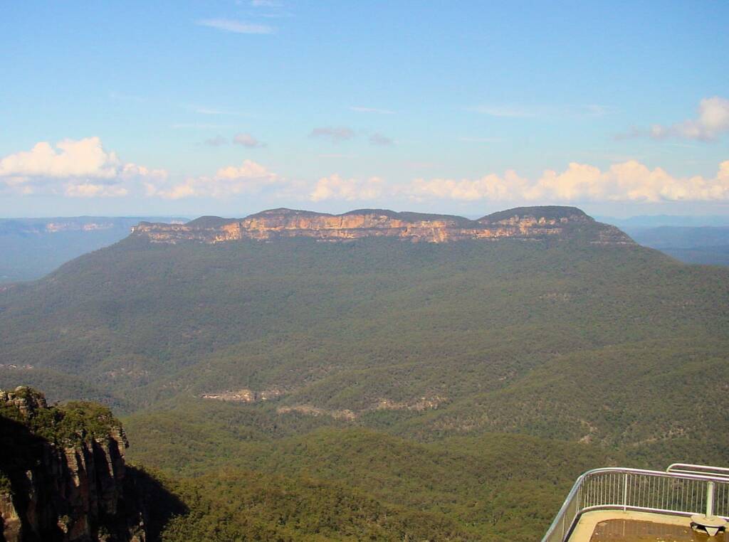 View of Mount Solitary from Echo Point Lookout, Katoomba, Blue Mountains NSW