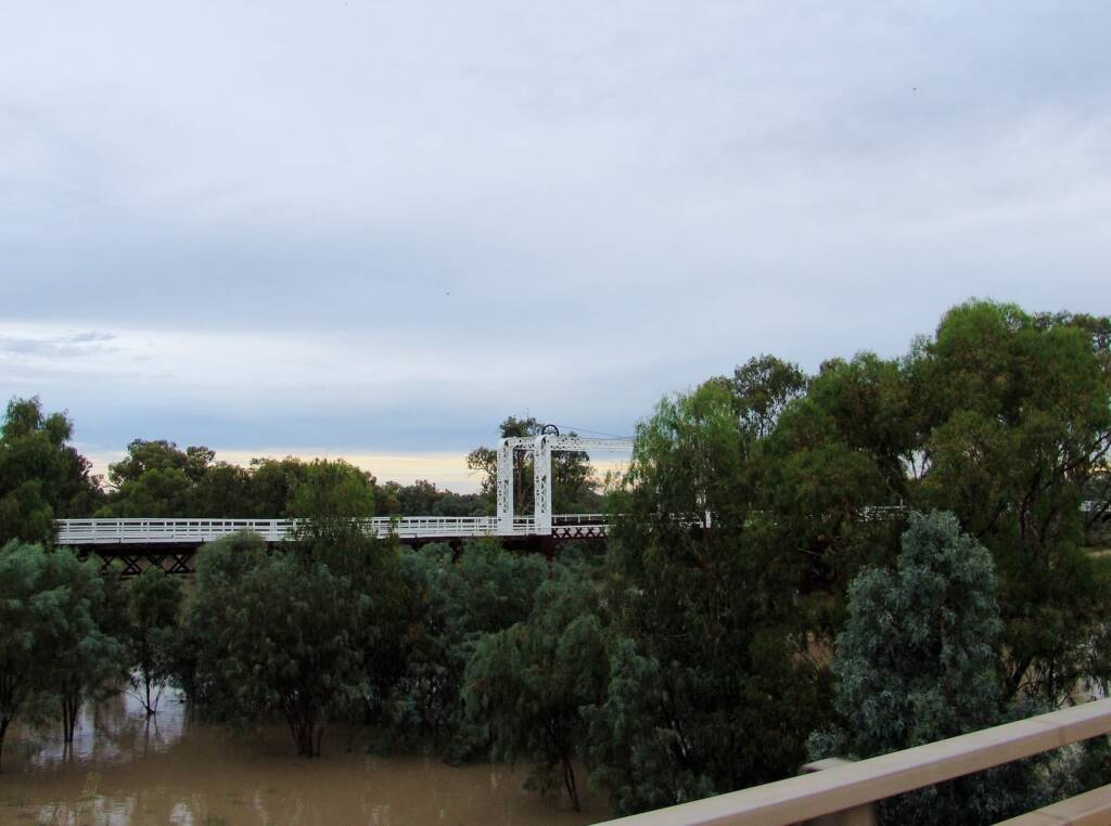View of the North Bourke Bridge from the Darling River Gateway Bridge