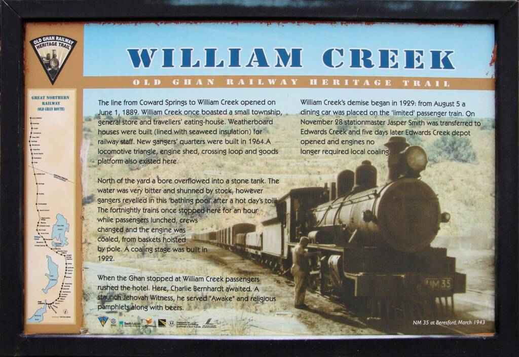 William Creek - Old Ghan Railway Heritage Trail