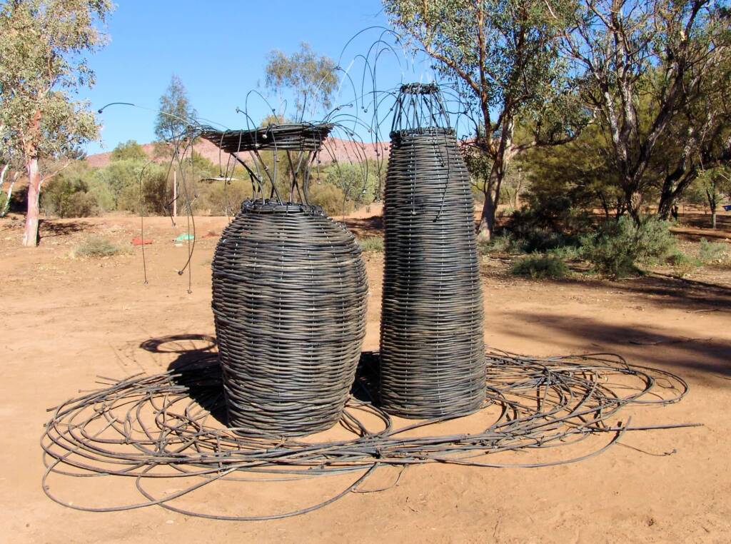 OP Irrigation Revamped - Artist Steve Anderson - (old irrigation lines and rippers, wire)