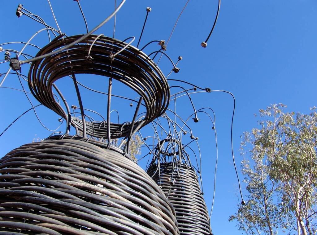 OP Irrigation Revamped - Artist Steve Anderson - (old irrigation lines and rippers, wire)