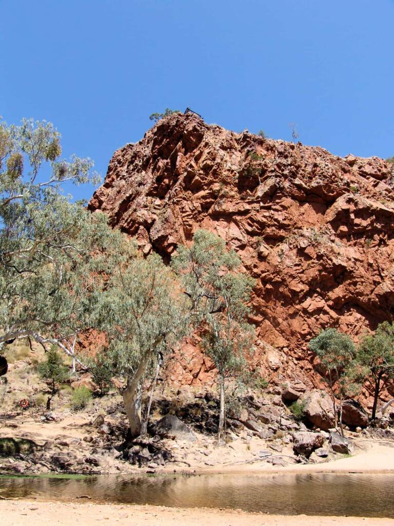 View up to Ormiston Gorge Lookout, NT