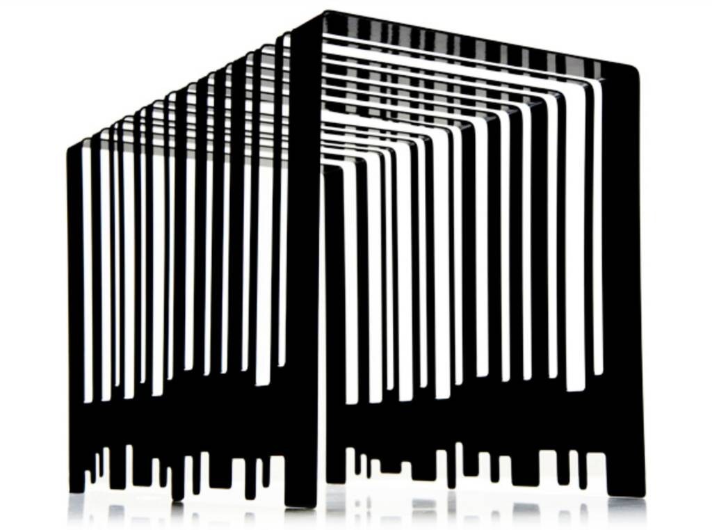 Barcode magazine rack © Peter McLisky