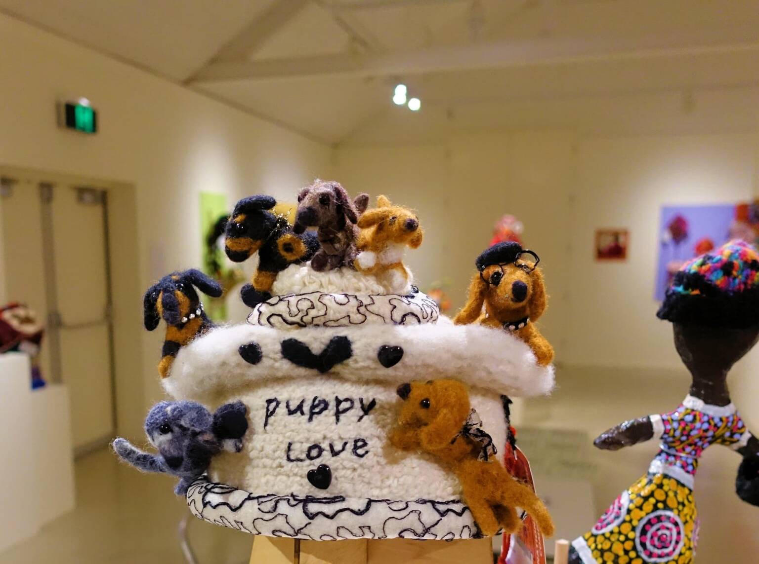 Puppy Love - winner of The Love of your Best Friend category - 2022 Alice Springs Beanie Festival