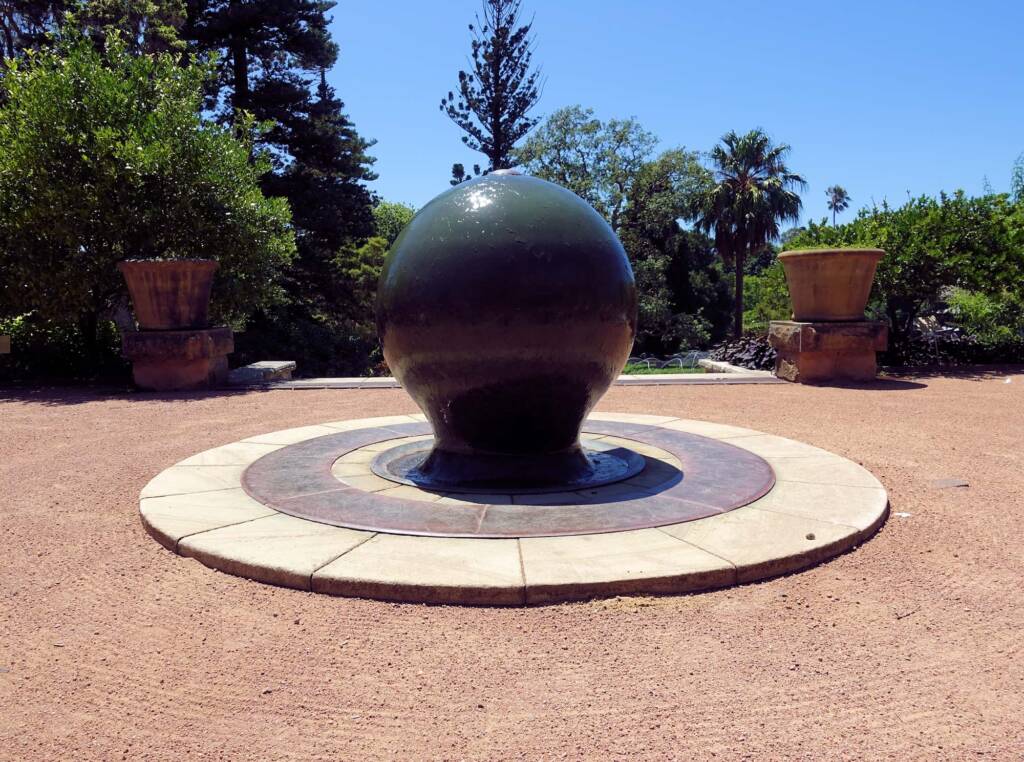 Sensory Fountain, artist Tim Jones, Art Foundry (Elphinstone, VIC), Royal Botanic Garden Sydney NSW