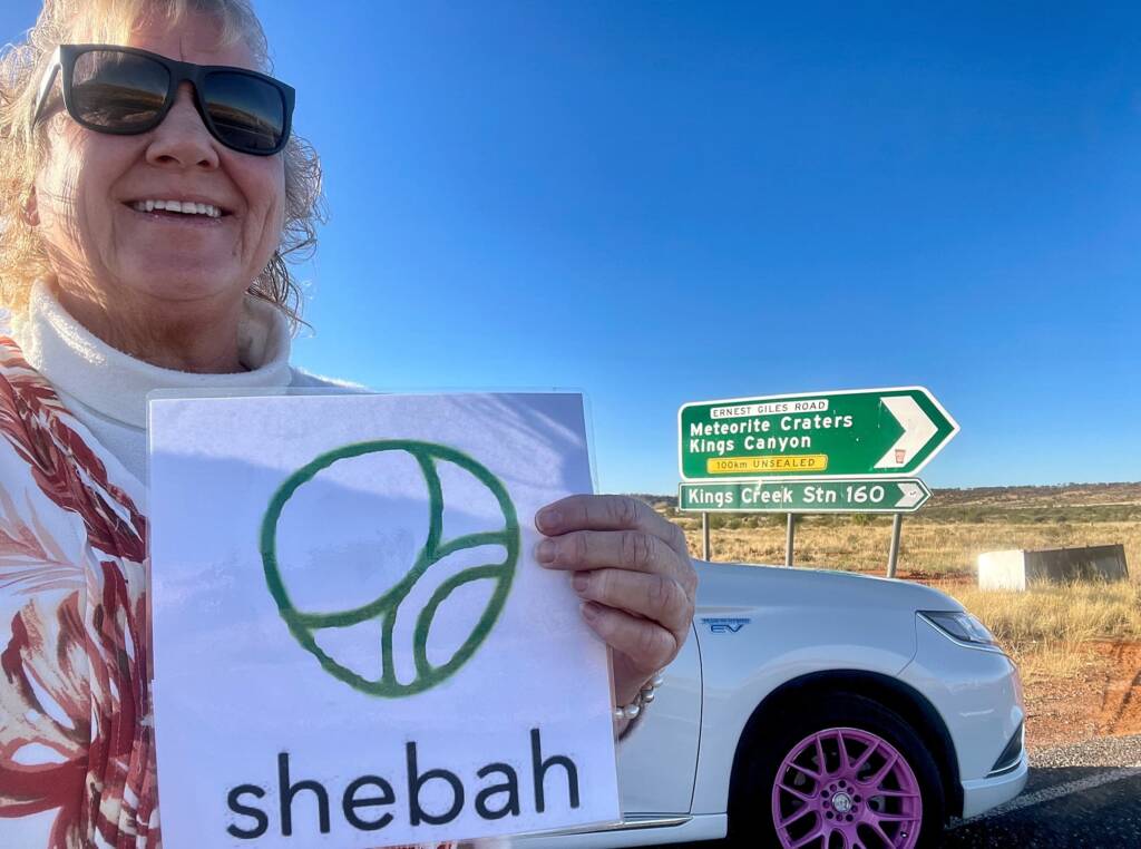 Shebah on the Ernest Giles Road, Central Australia © Toni Ryland