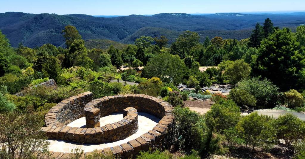 Spiral Basalt Wall, Blue Mountains Botanic Garden NSW