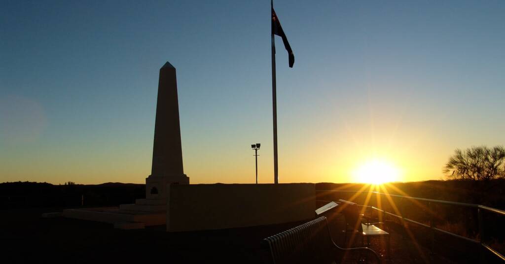 Sunrise from ANZAC Hill War Memorial, Alice Springs, NT