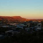 Sunrise over Mount Gillen from Anzac Hill, Alice Springs