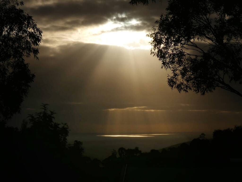Sunset from The Hills towards Gulf St Vincent SA © Marianne Broug