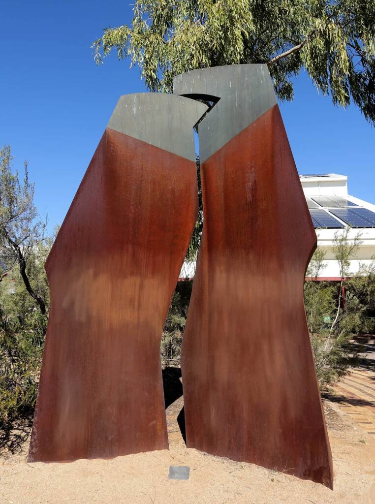 The Split, 1984 by artist Trevor Weekes, Araluen Arts Centre, Alice Springs NT